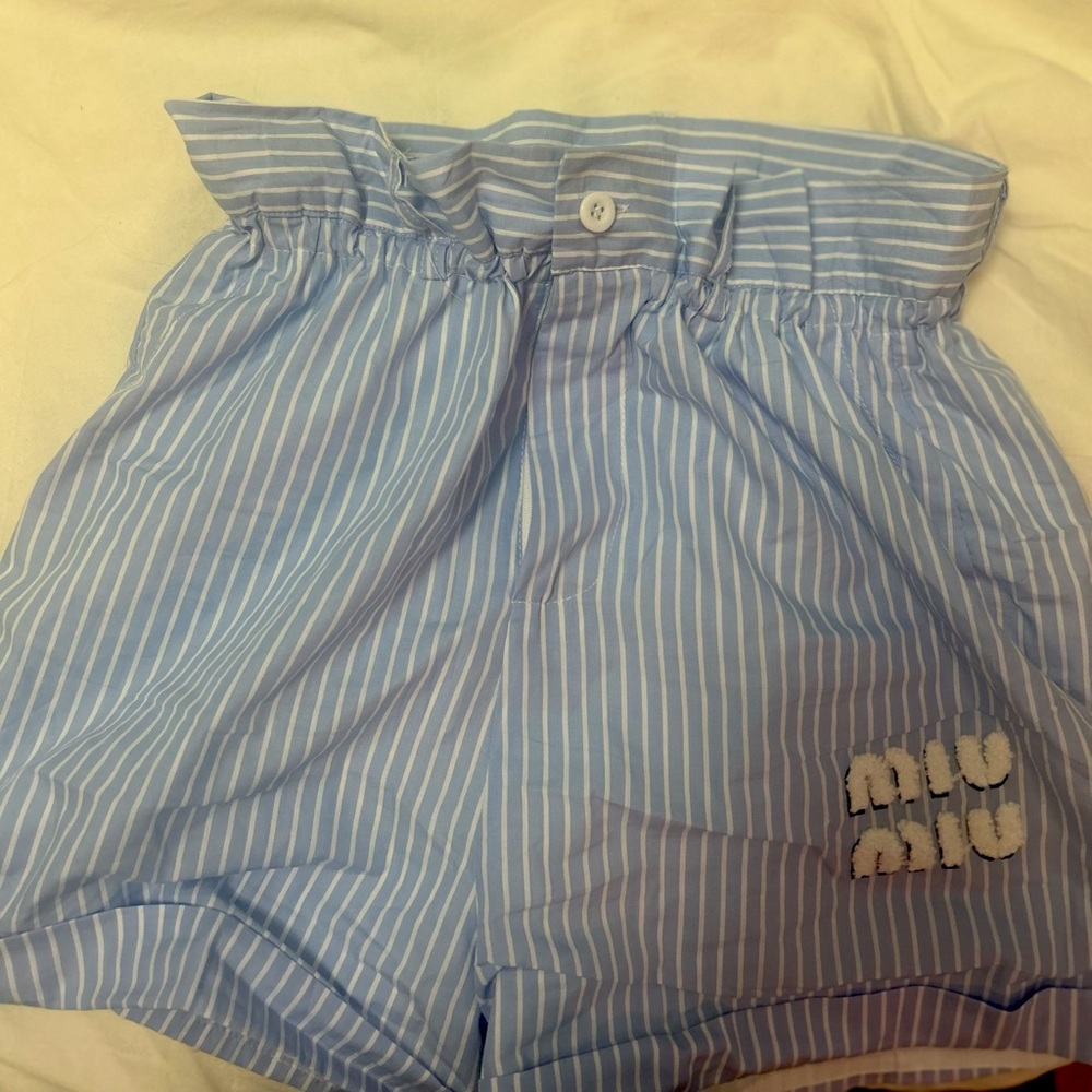 Miu Miu striped shorts